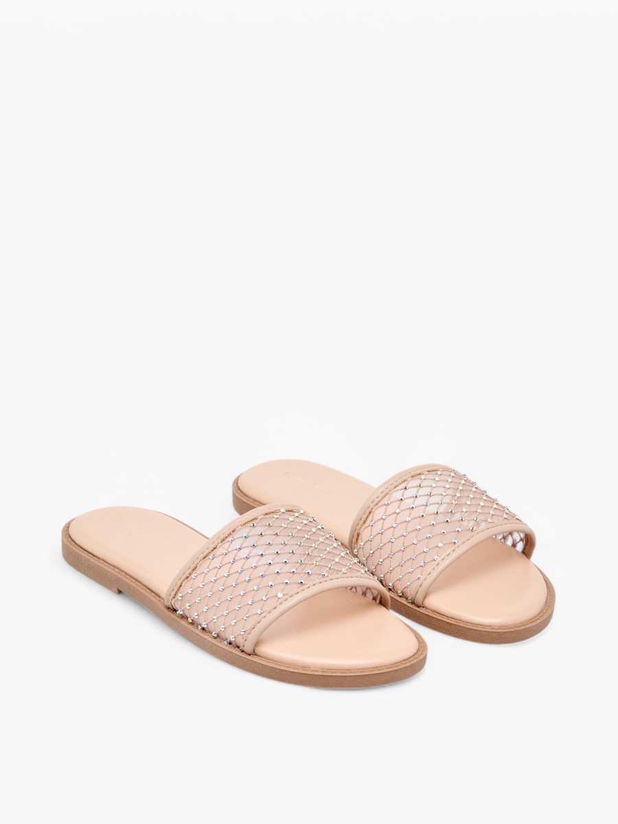 Embellished Slip-On Sandals
