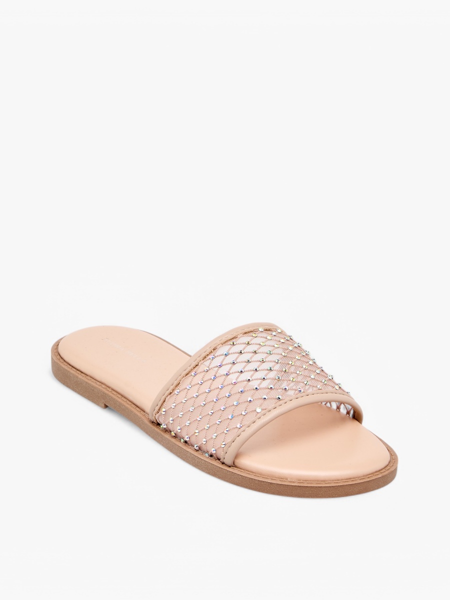 Embellished Slip-On Sandals
