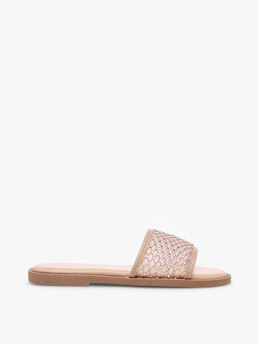 Embellished Slip-On Sandals