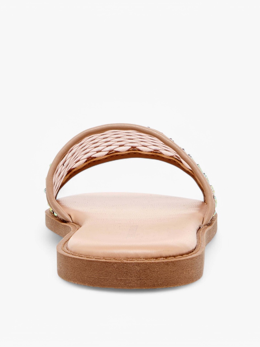 Embellished Slip-On Sandals