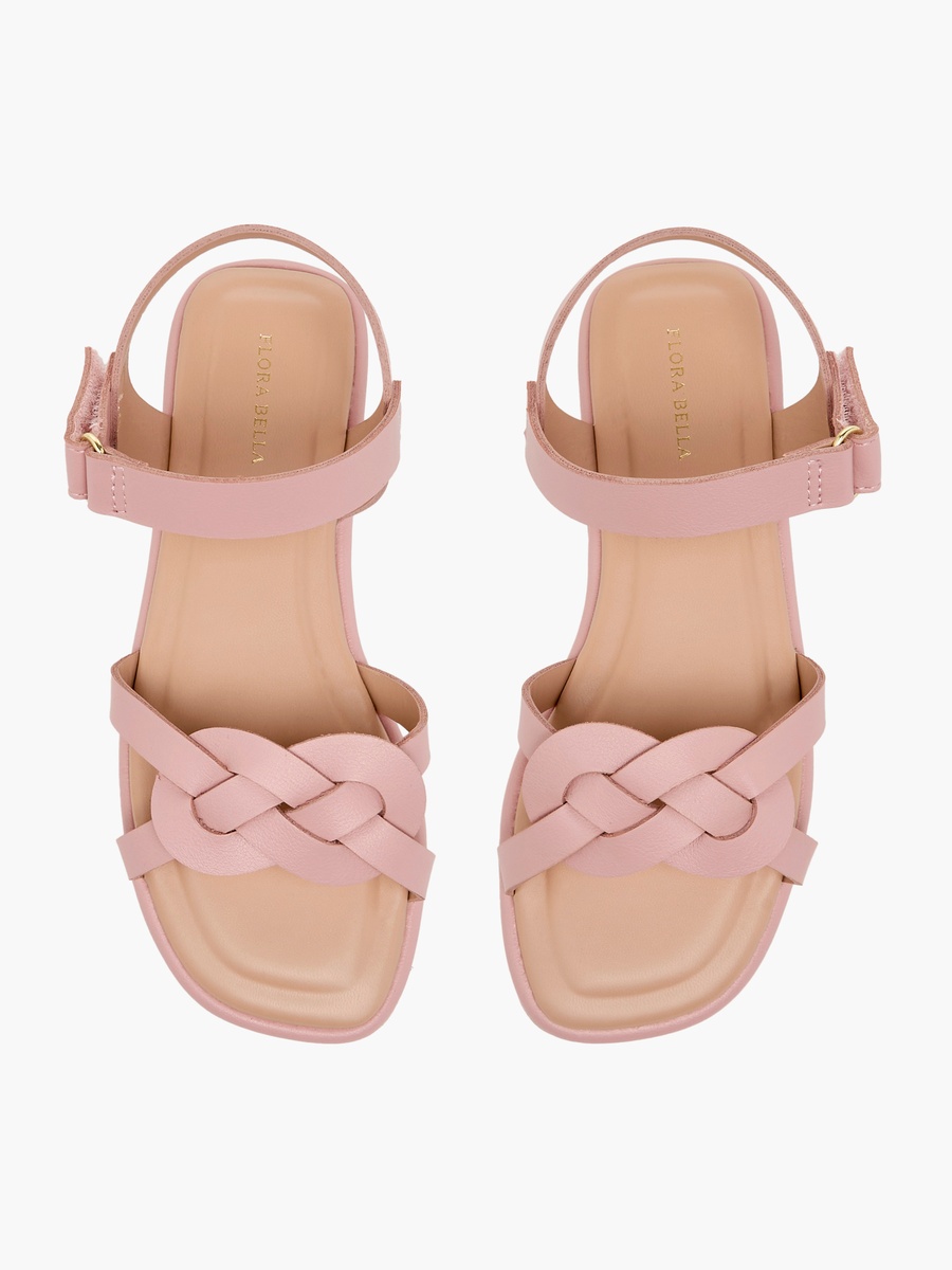 Strap Detail Sandals with Hook and Loop Closure