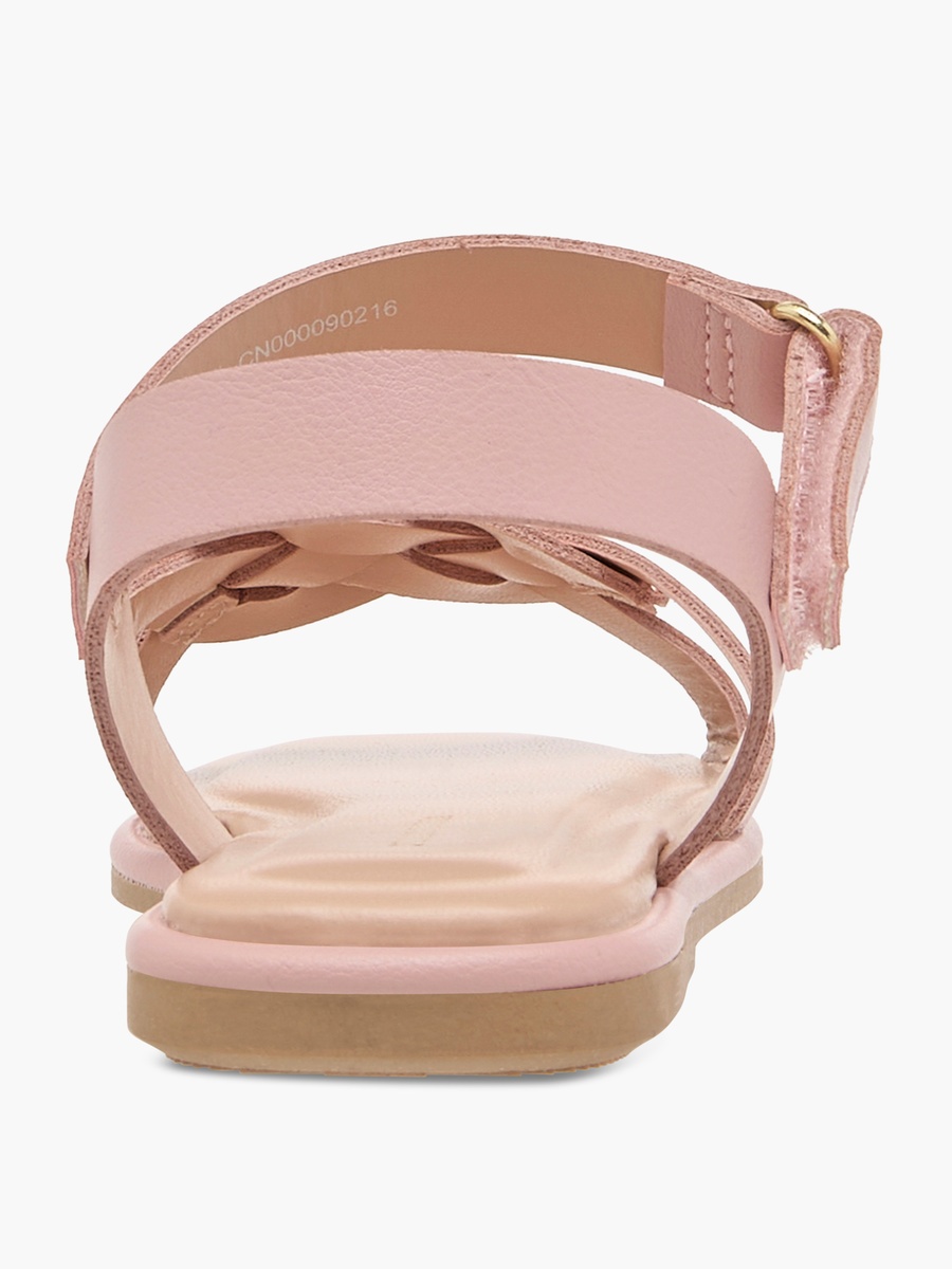Strap Detail Sandals with Hook and Loop Closure