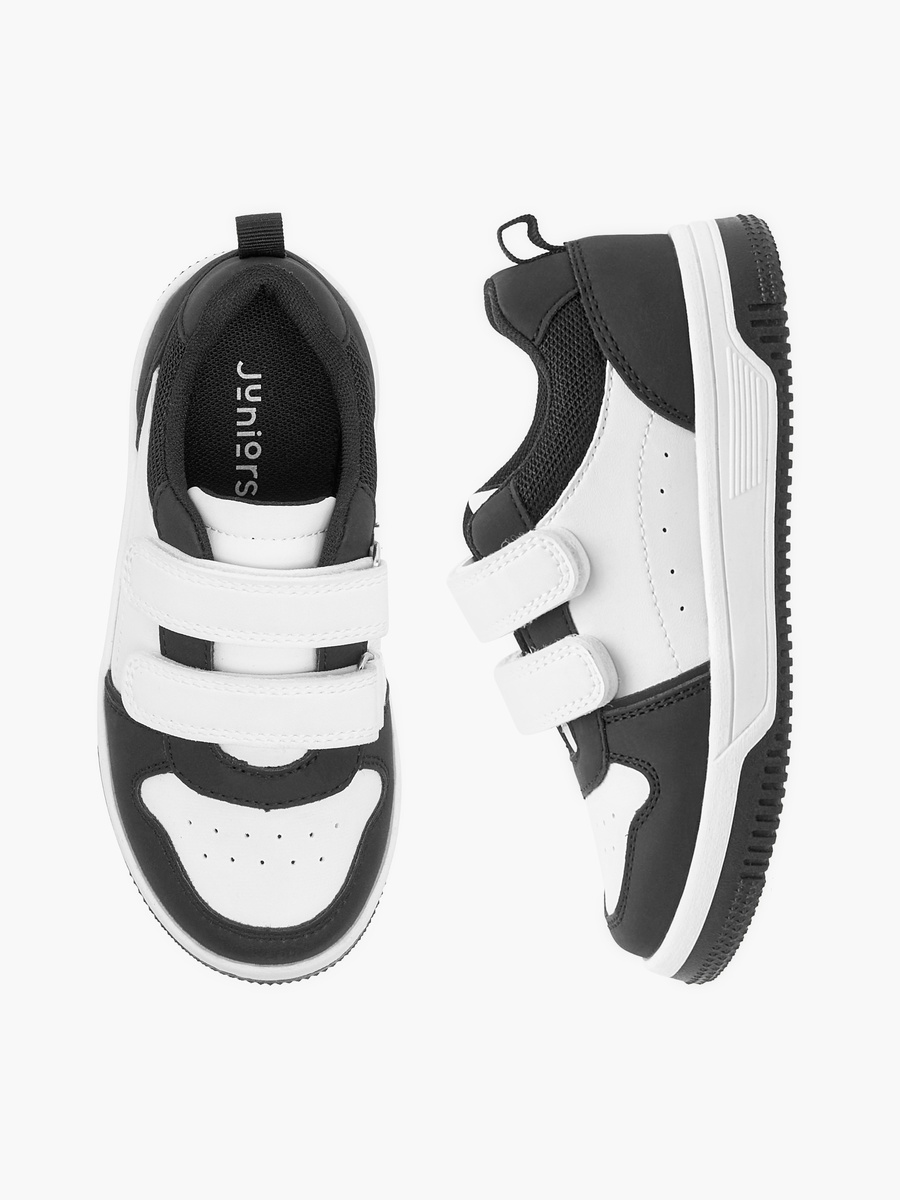 Color Block Sneakers with Hook and Loop Closure