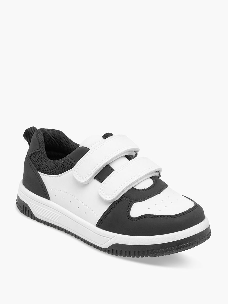 Color Block Sneakers with Hook and Loop Closure
