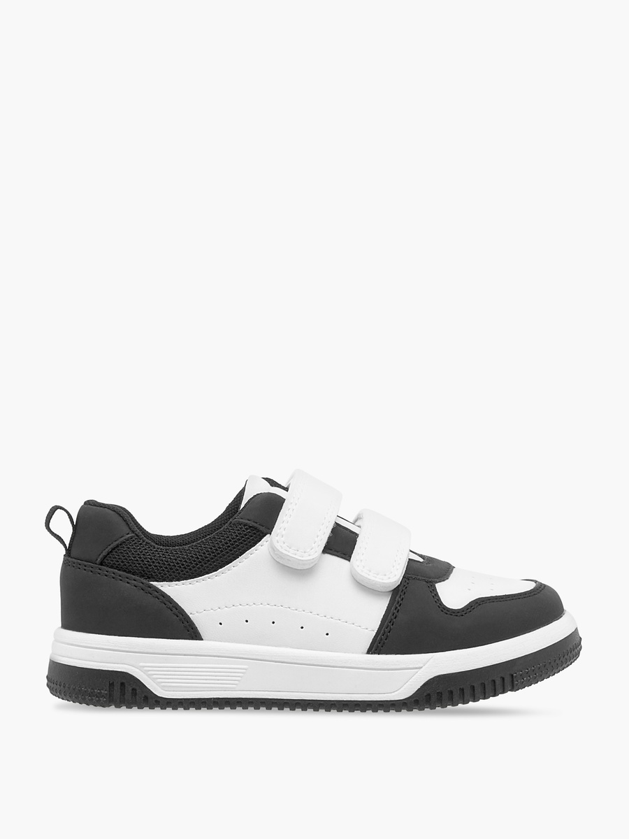 Color Block Sneakers with Hook and Loop Closure