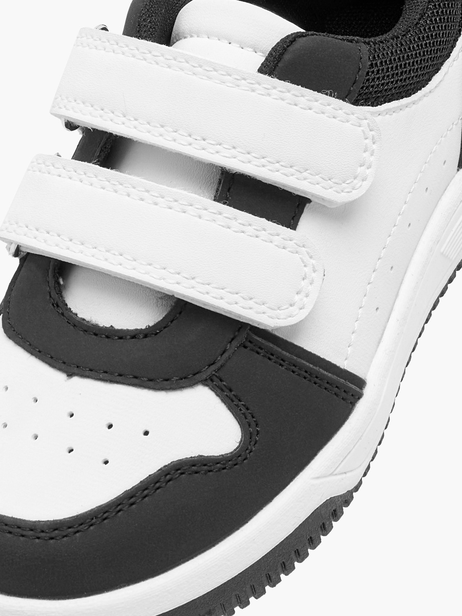 Color Block Sneakers with Hook and Loop Closure