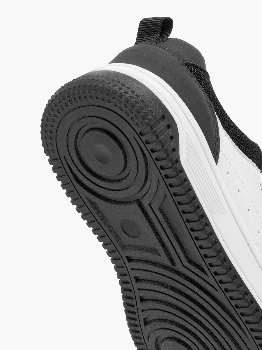 Color Block Sneakers with Hook and Loop Closure