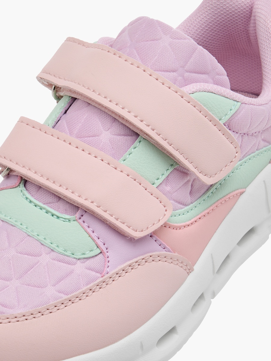 Panelled Sneakers with Hook and Loop Closure