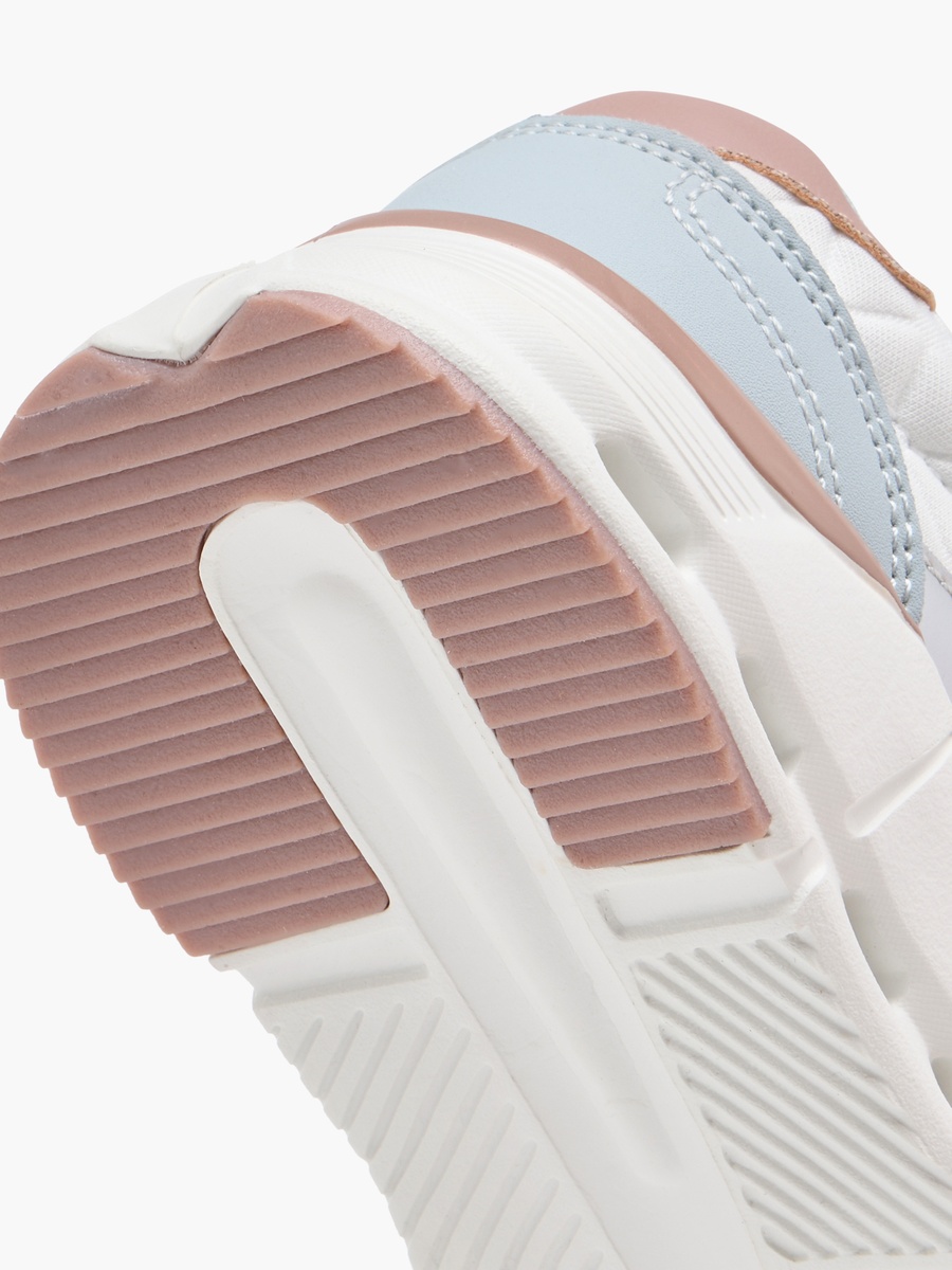 Panelled Sneakers with Hook and Loop Closure