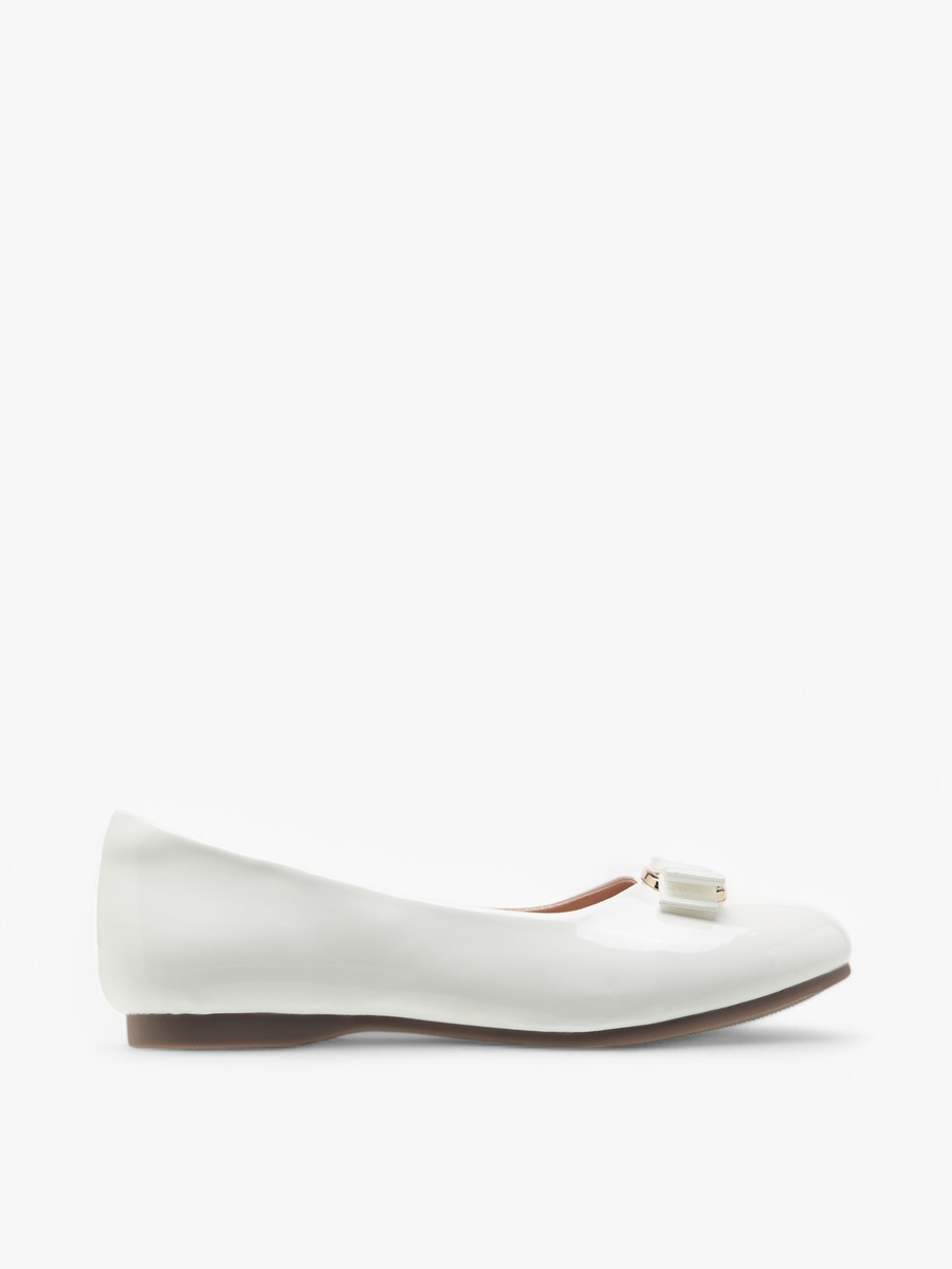 Bow Detail Slip-On Ballerina Shoes