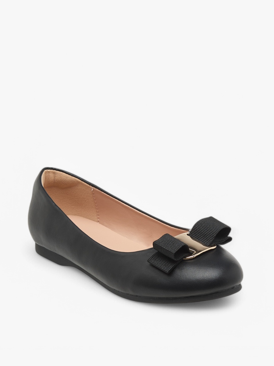 Bow Accent Slip-On Ballerina Shoes