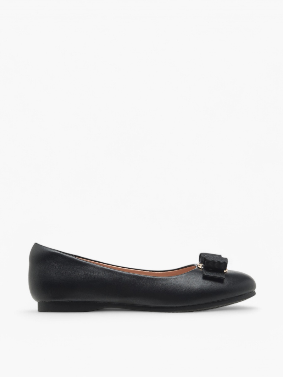 Bow Accent Slip-On Ballerina Shoes