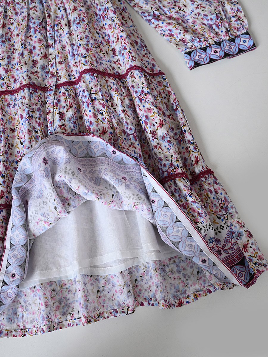AOP Floral Print Knee-Length Dress