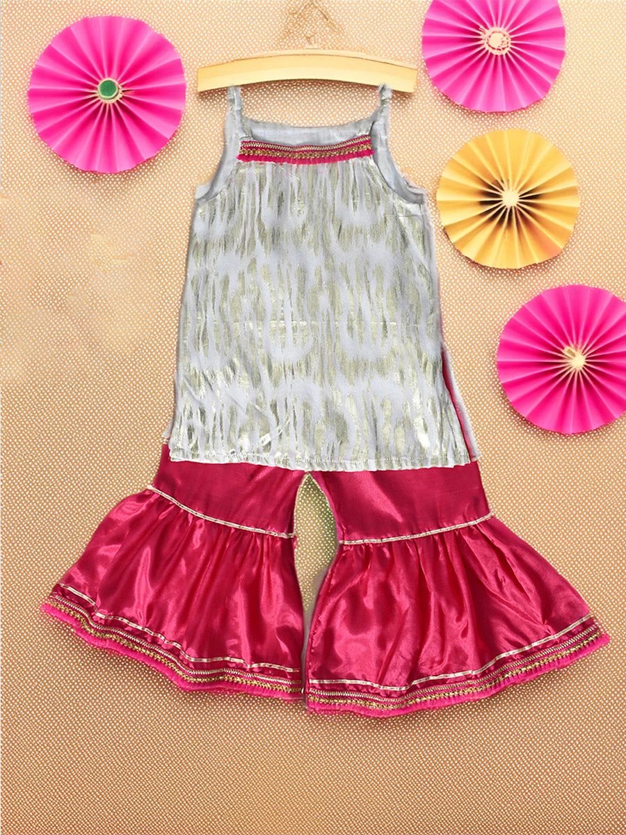 Printed Strappy Ethnic Top and Pants Set