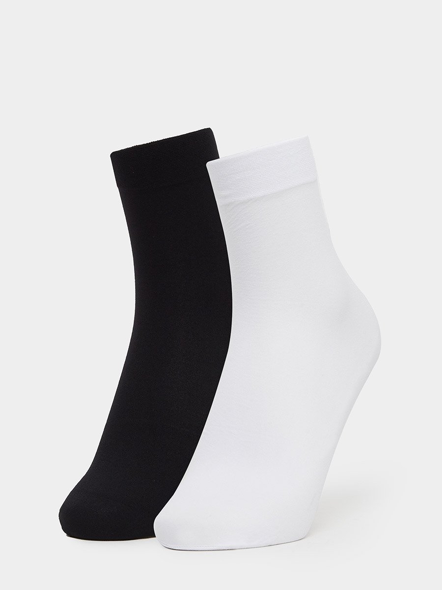 Set of 2 - Solid Crew Socks