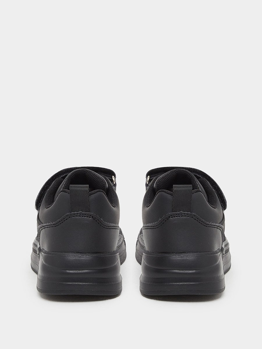 Panelled Sneakers with Hook and Loop Closure