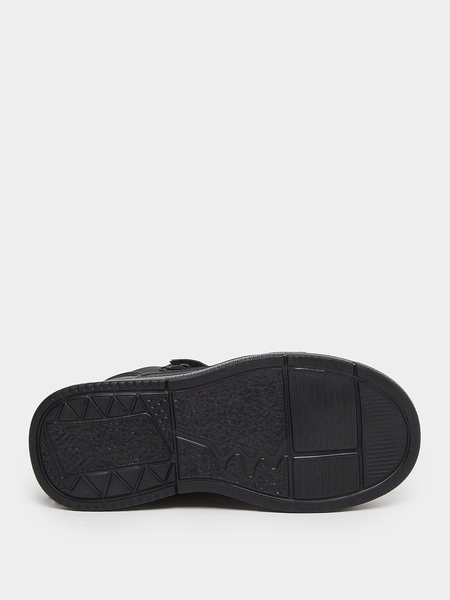 Panelled Sneakers with Hook and Loop Closure