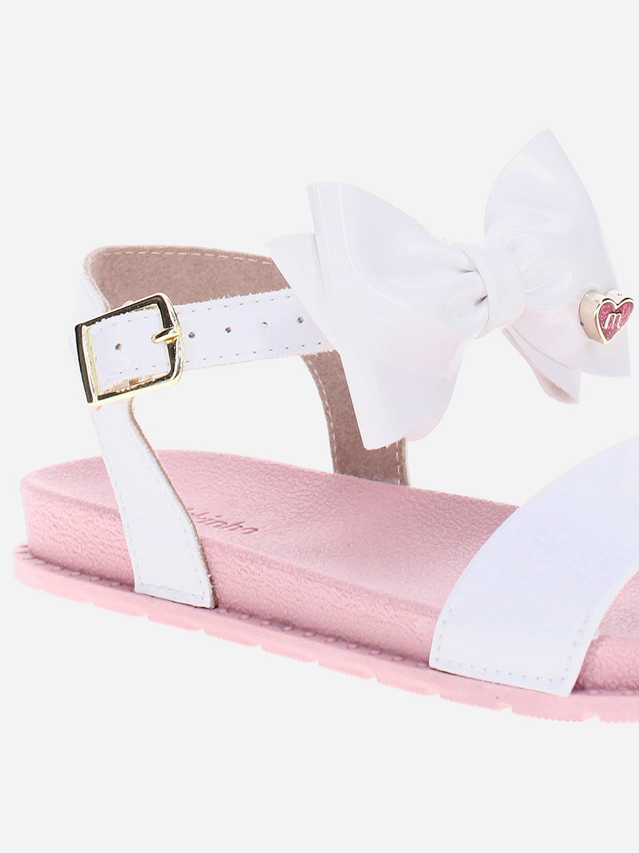 Back Strap Flat Sandals with Bow Detail
