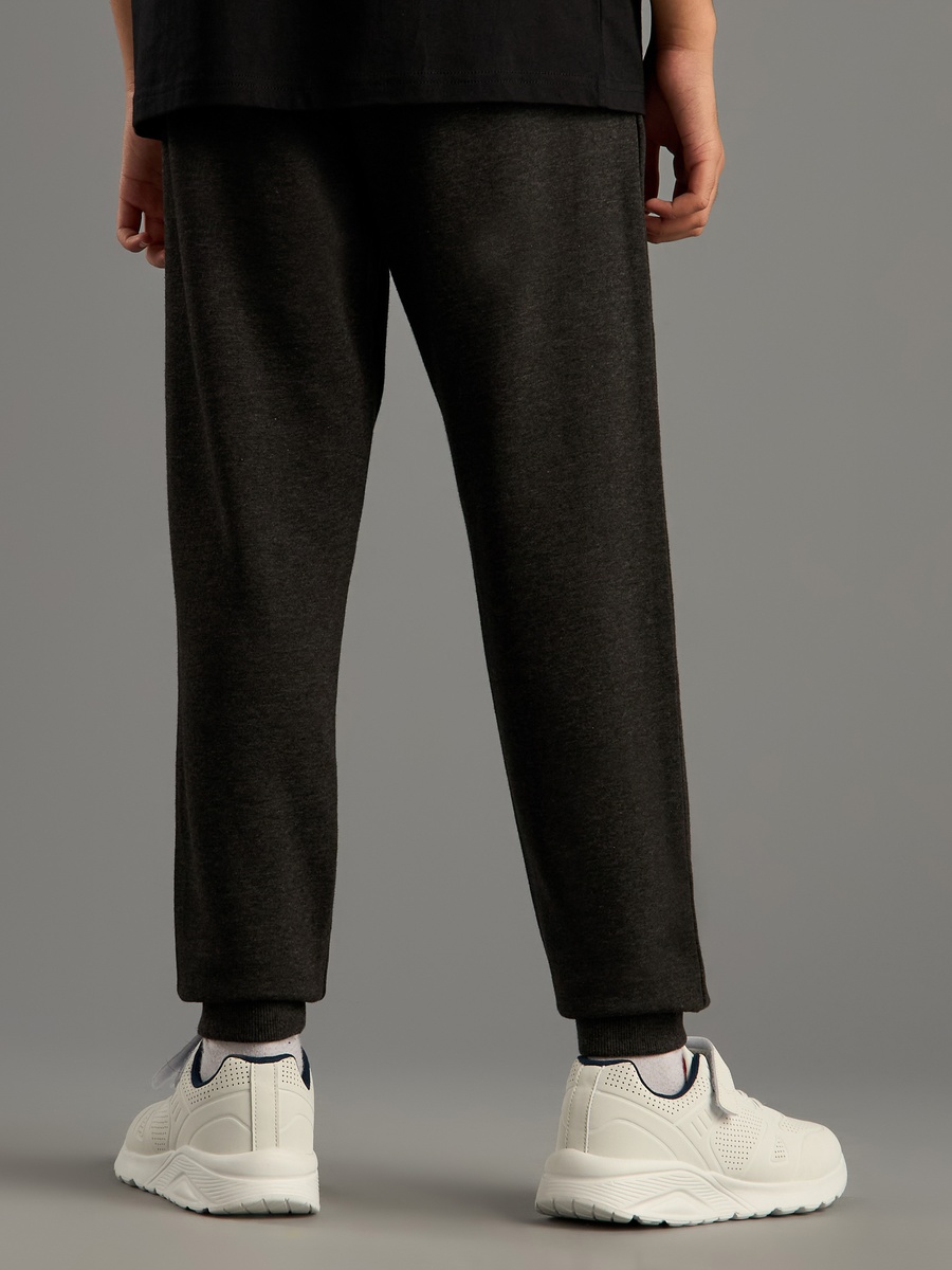 Printed Anti-Pilling Joggers with Drawstring Closure and Pockets