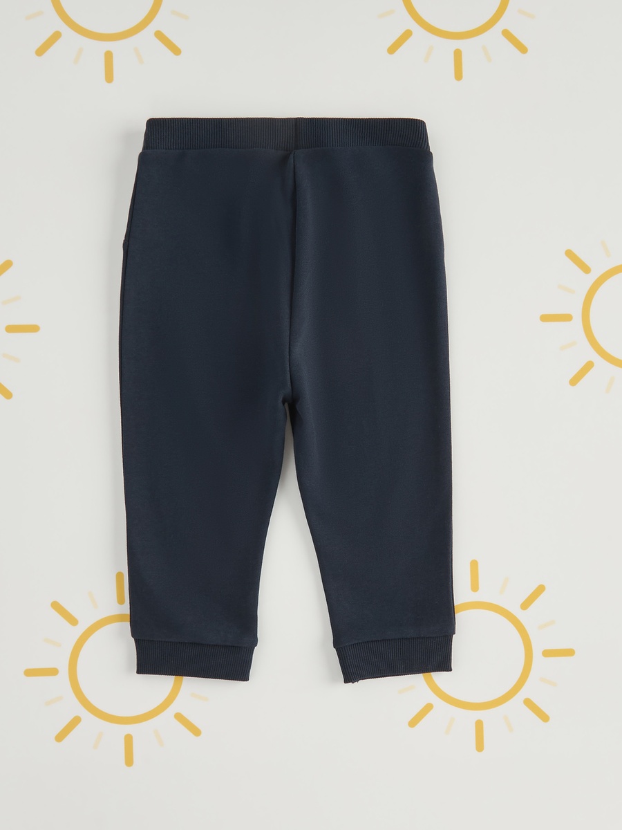 Full Length Plain Jog Pants with Elasticised Waistband and Pockets