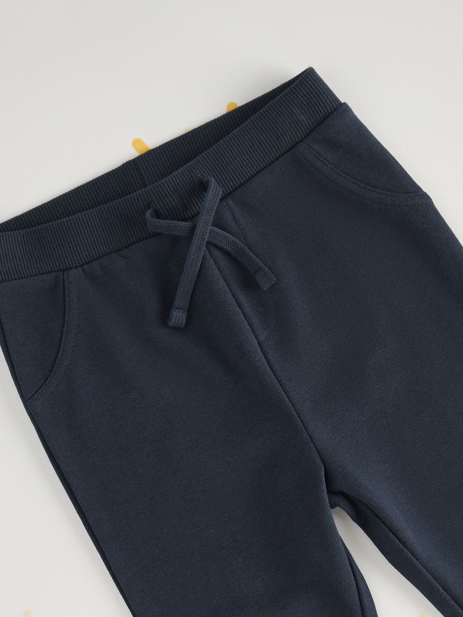 Full Length Plain Jog Pants with Elasticised Waistband and Pockets