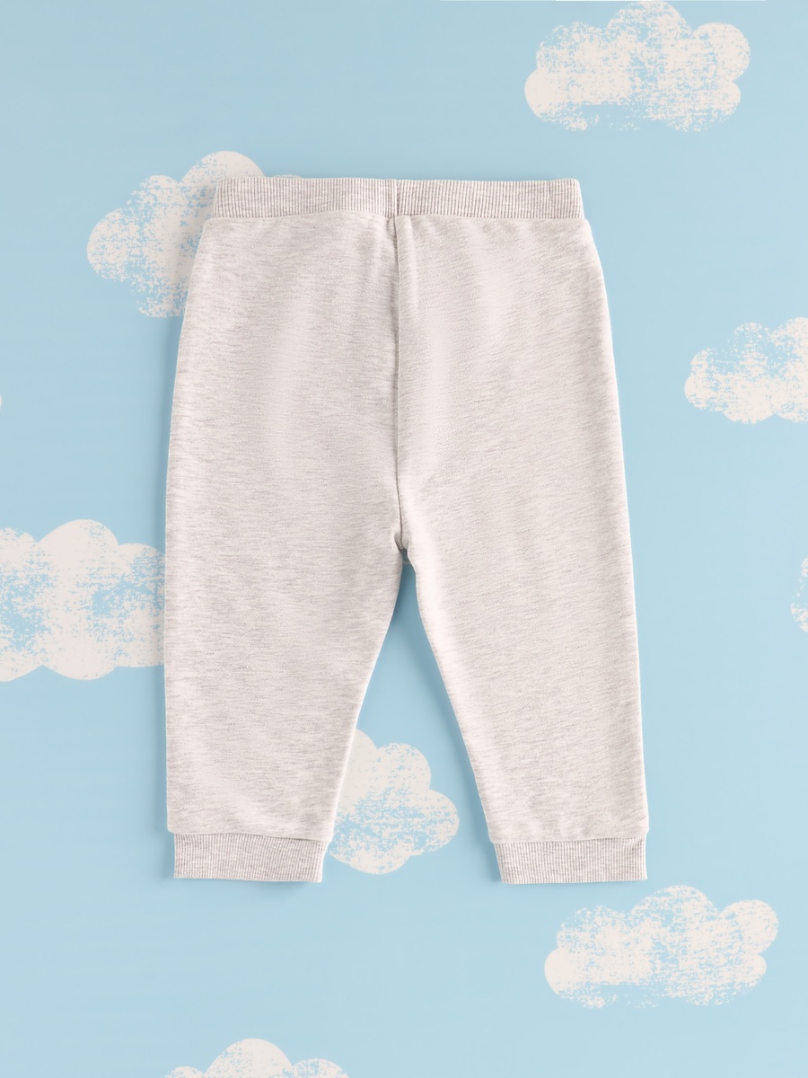 Plain Jog Pants with Slip Pockets and Elasticated Waistband