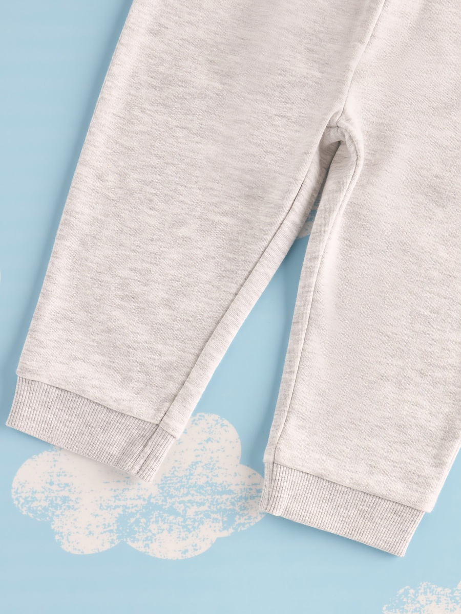 Plain Jog Pants with Slip Pockets and Elasticated Waistband