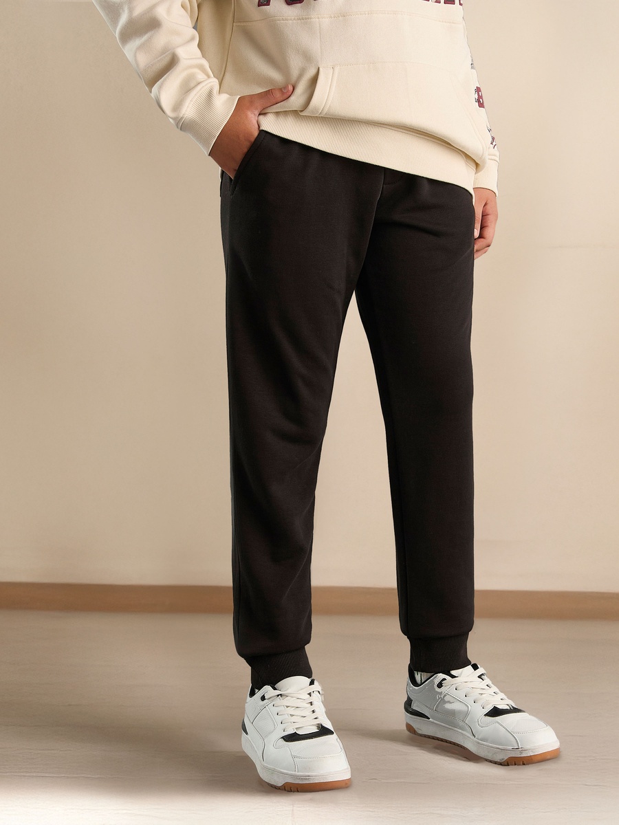 Full Length Printed Anti-Pilling Jog Pants with Drawstring Waistband and Pockets