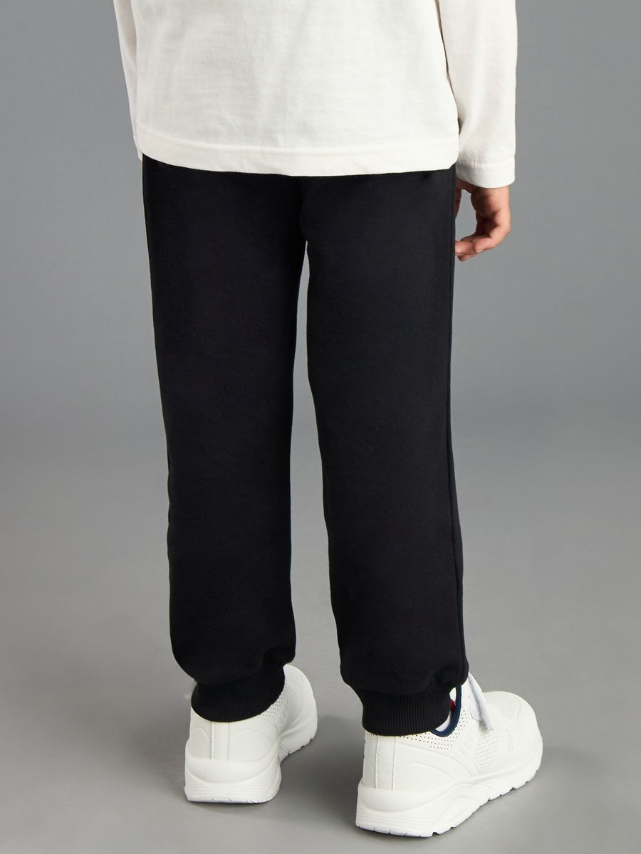 Printed Fade Resistant Jog Pants with Pockets and Drawstring Closure