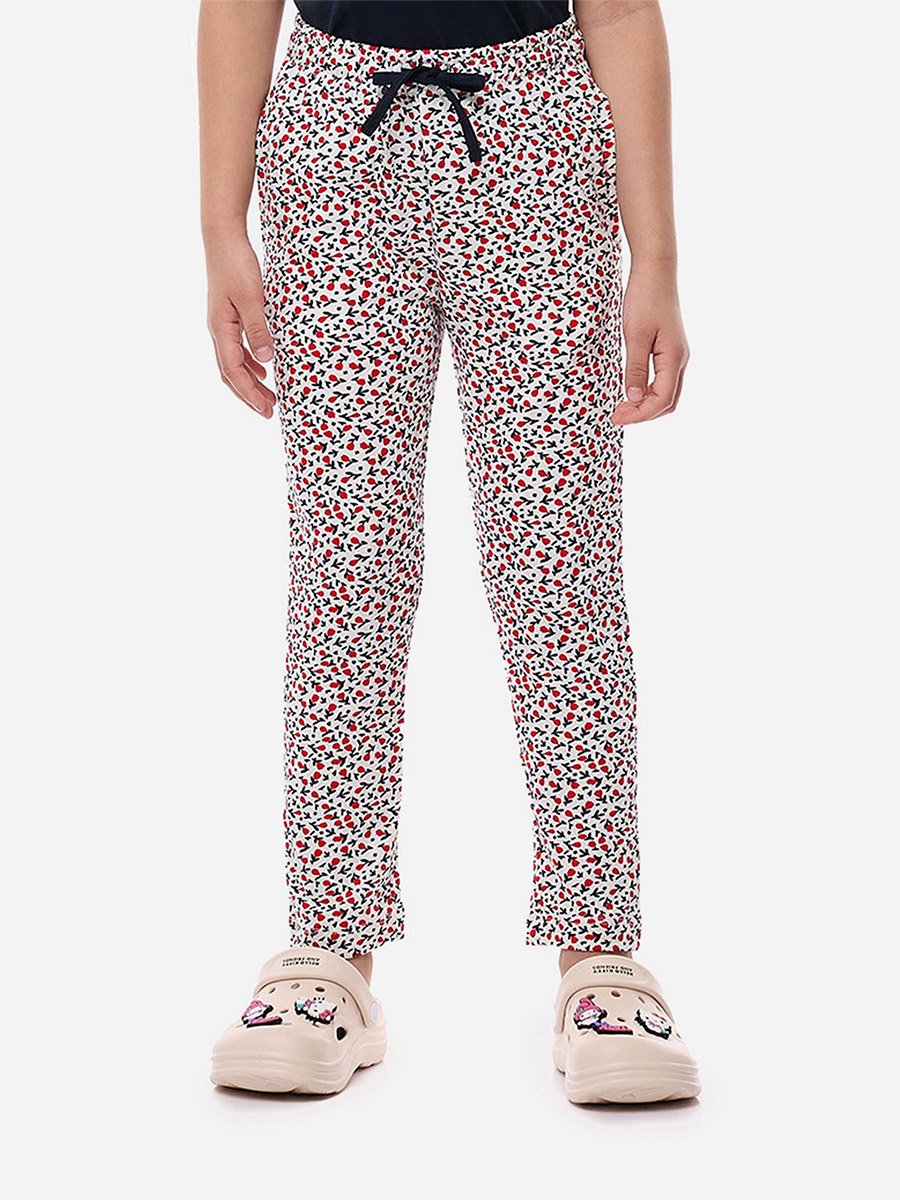 Slogan Print Ruffled Sleeve T-Shirt and Pyjama Set