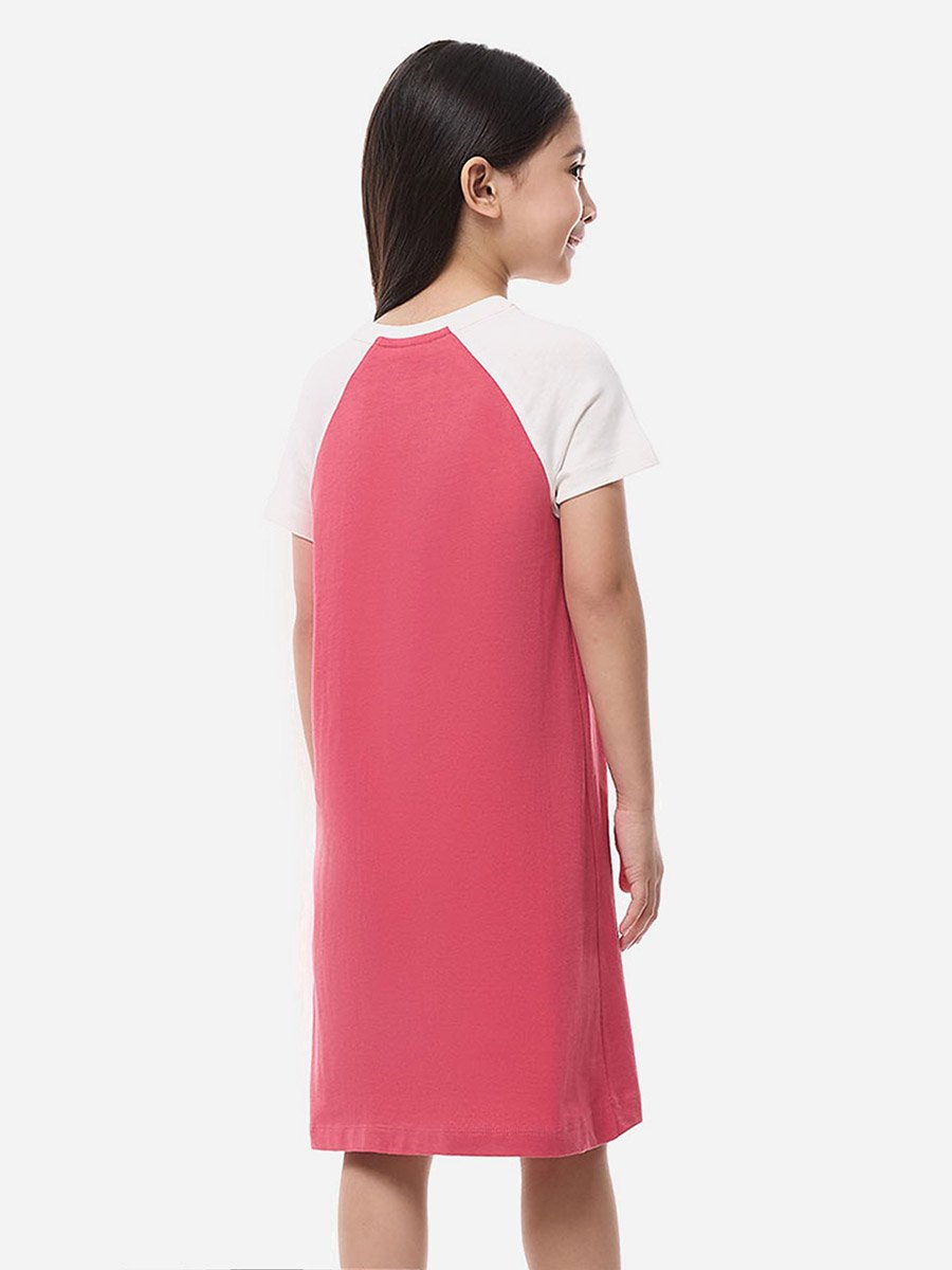 Heart Print Raglan Sleeve Nightdress
