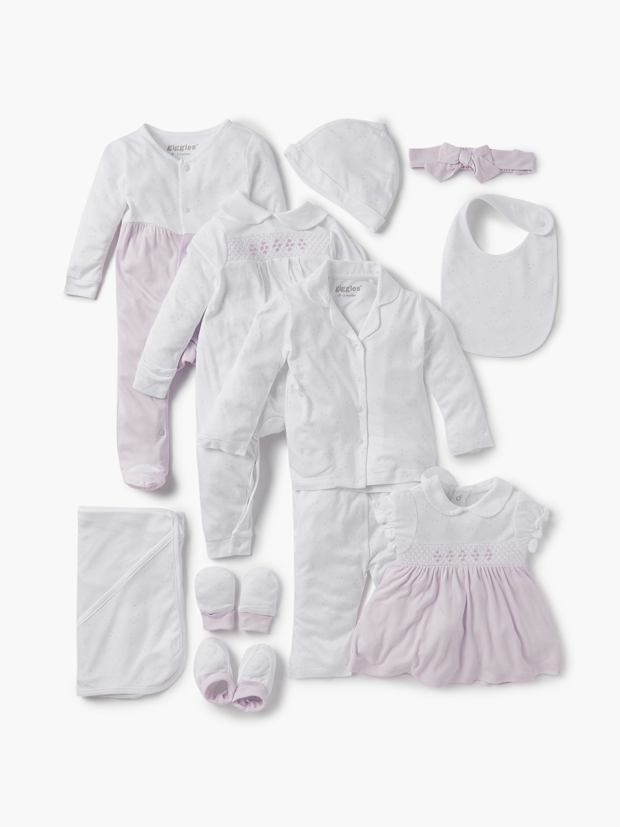 Heart Print Bib with Button Closure