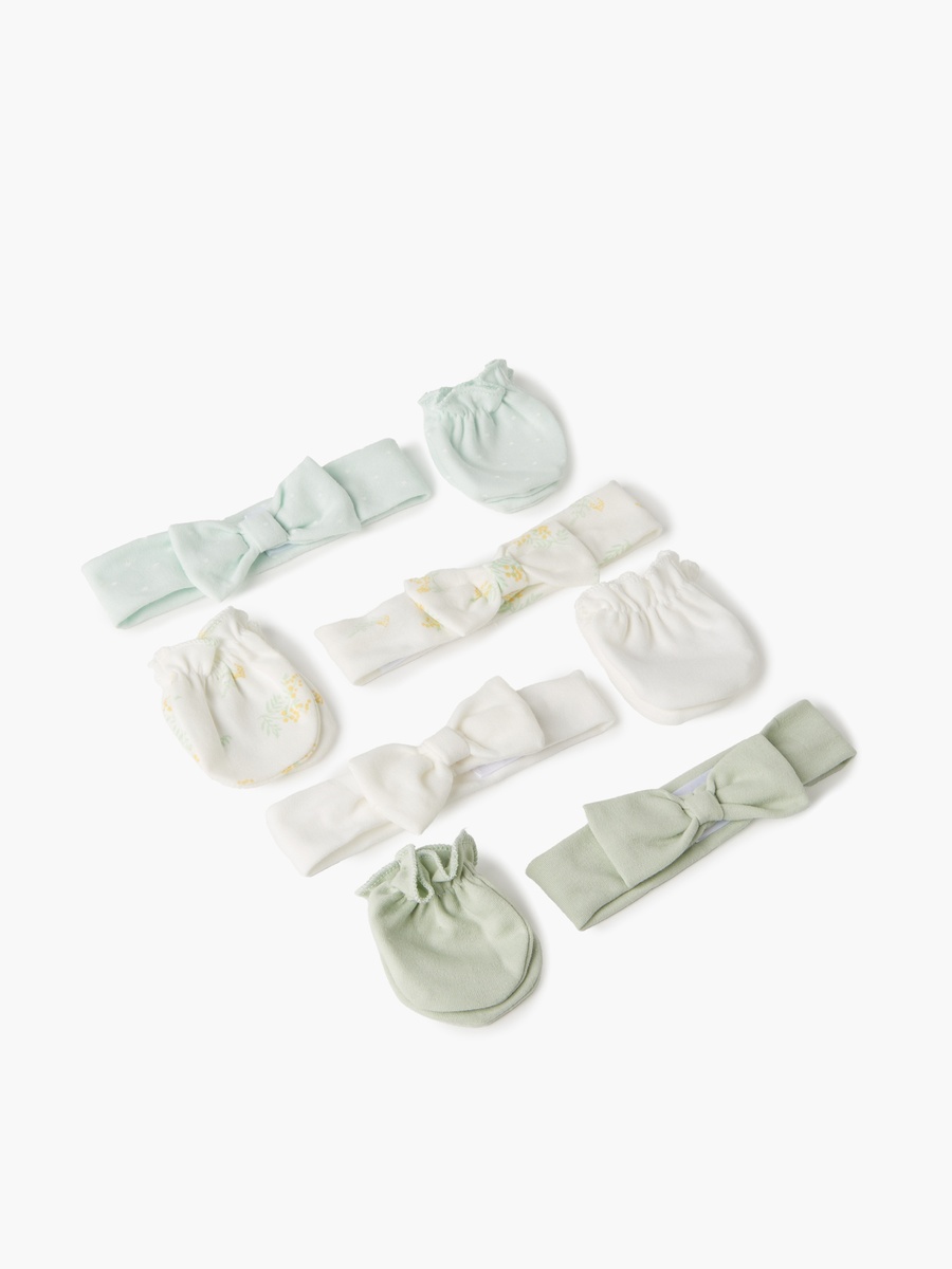 8-Piece Assorted Headband and Mittens Set