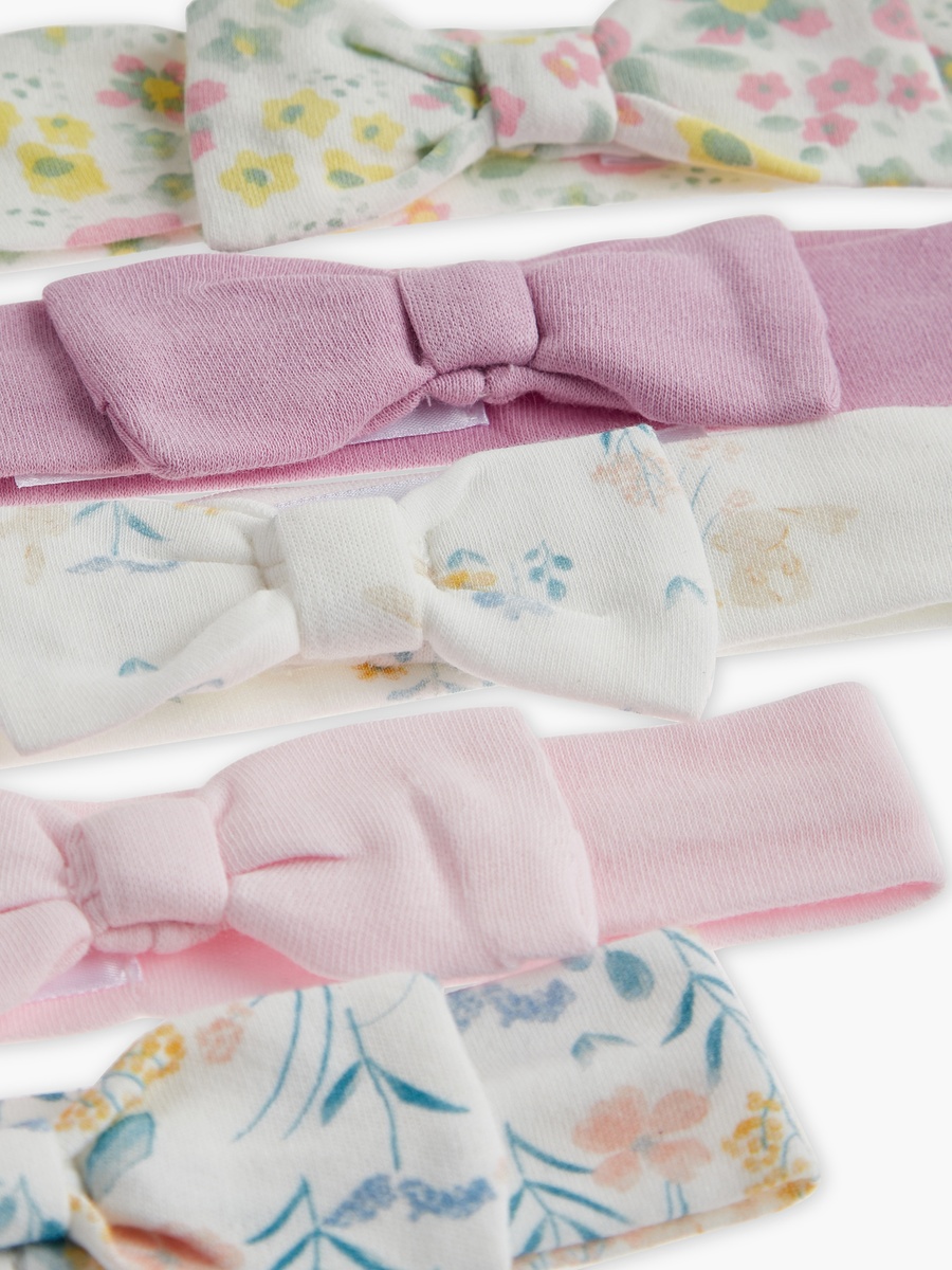 Bow Detail Headband - Set of 5