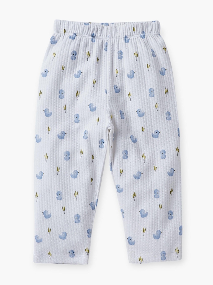 All-Over Bird Print Shirt and Pyjama Set
