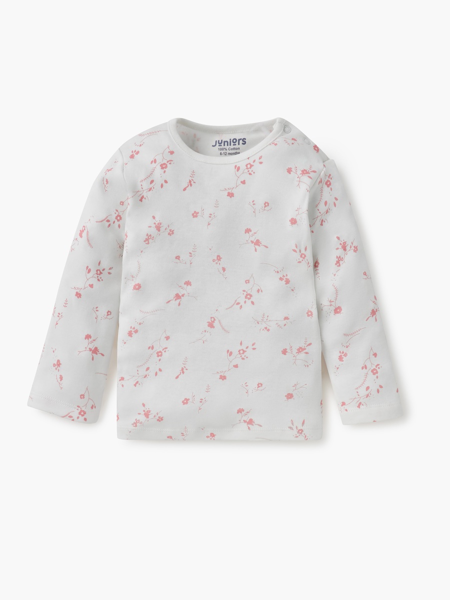 All-Over Floral Print T-Shirt and Pyjama Set