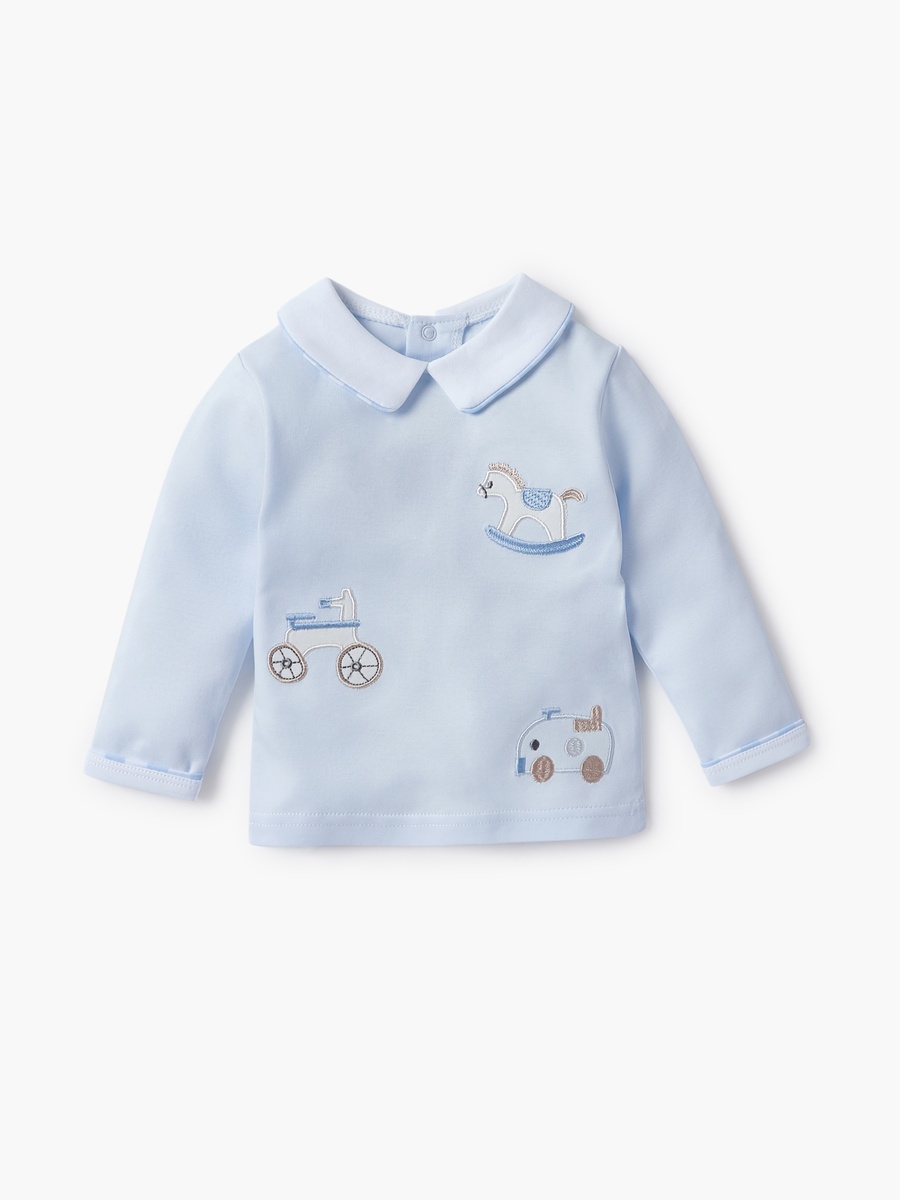 Embroidered Top and Pyjama Set
