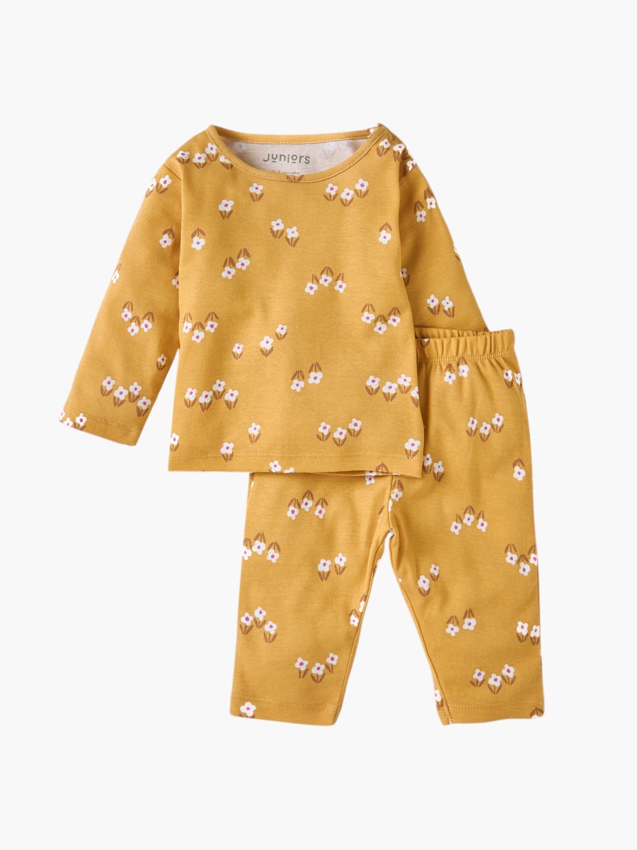 Floral Print T-Shirt and Pyjama Set