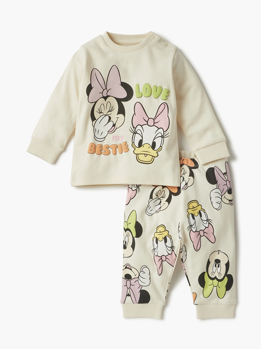 Minnie Mouse and Daisy Duck Print T-Shirt and Pyjama Set