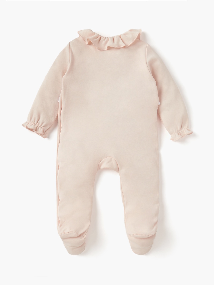 Panelled Closed Feet Sleepsuit with Long Sleeves