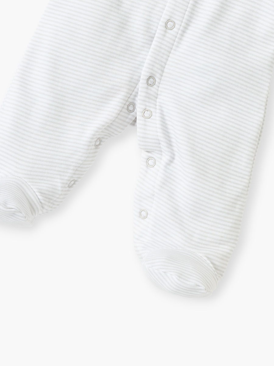 Sheep Applique Closed Foot Sleepsuit with Long Sleeves