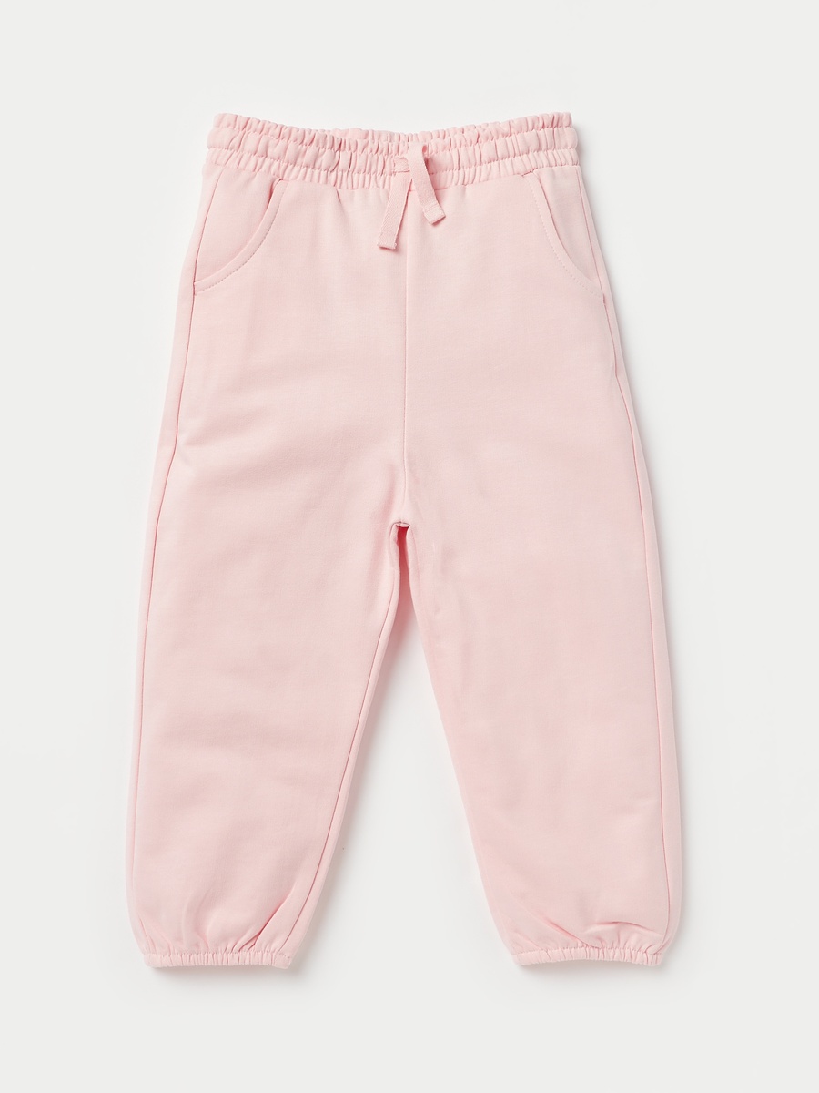 Solid Joggers with Drawstring Closure - Set of 2