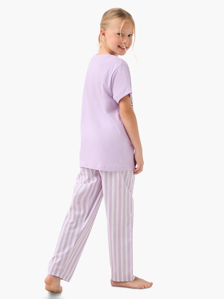 Angel and Stitch Print T-Shirt and Pyjama Set