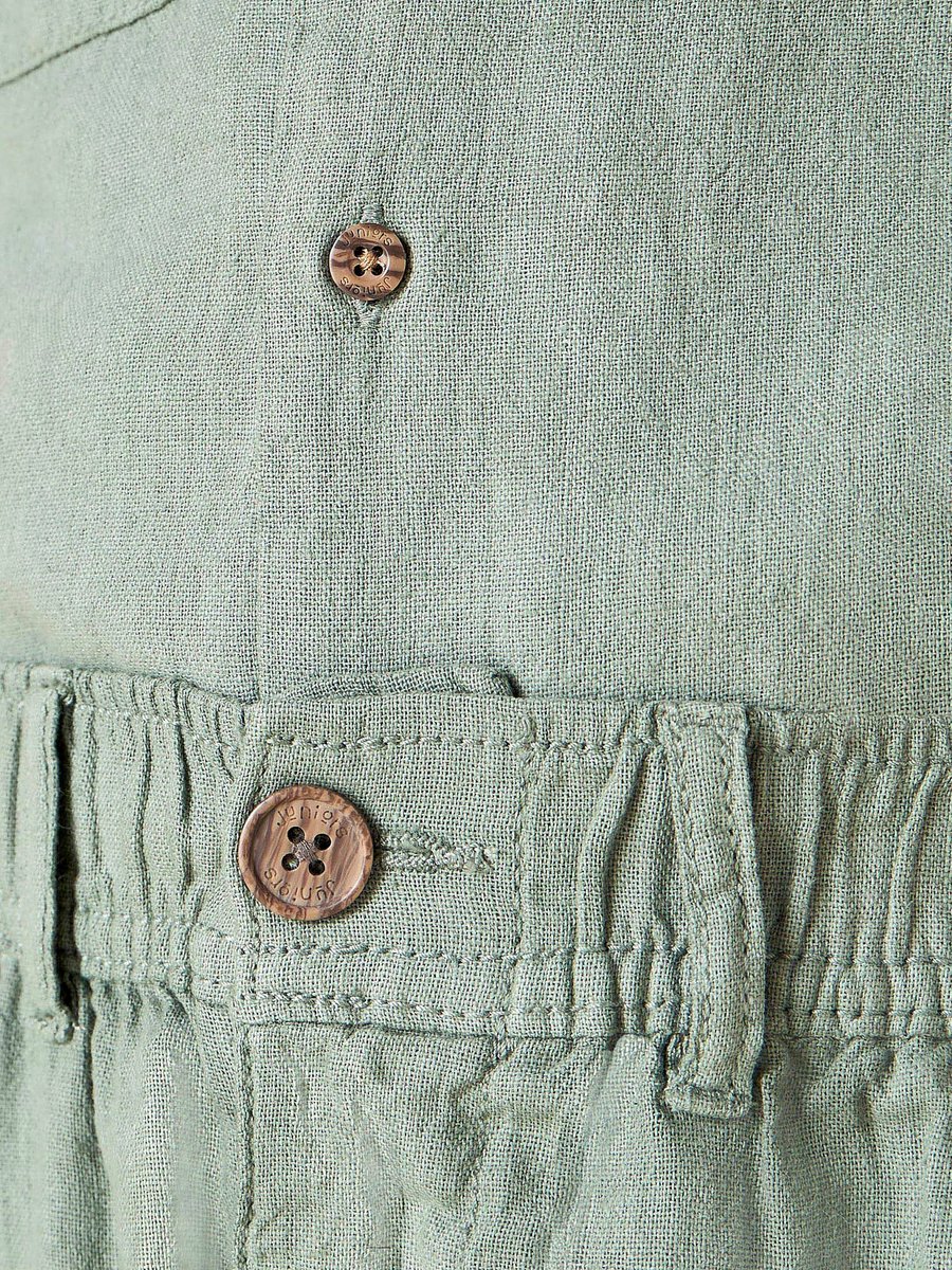Solid Camp Collar Shirt and Shorts Set