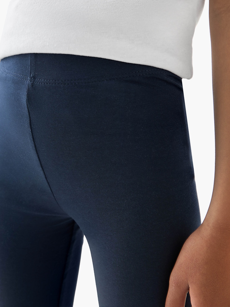 Solid Leggings with Elasticised Waistband