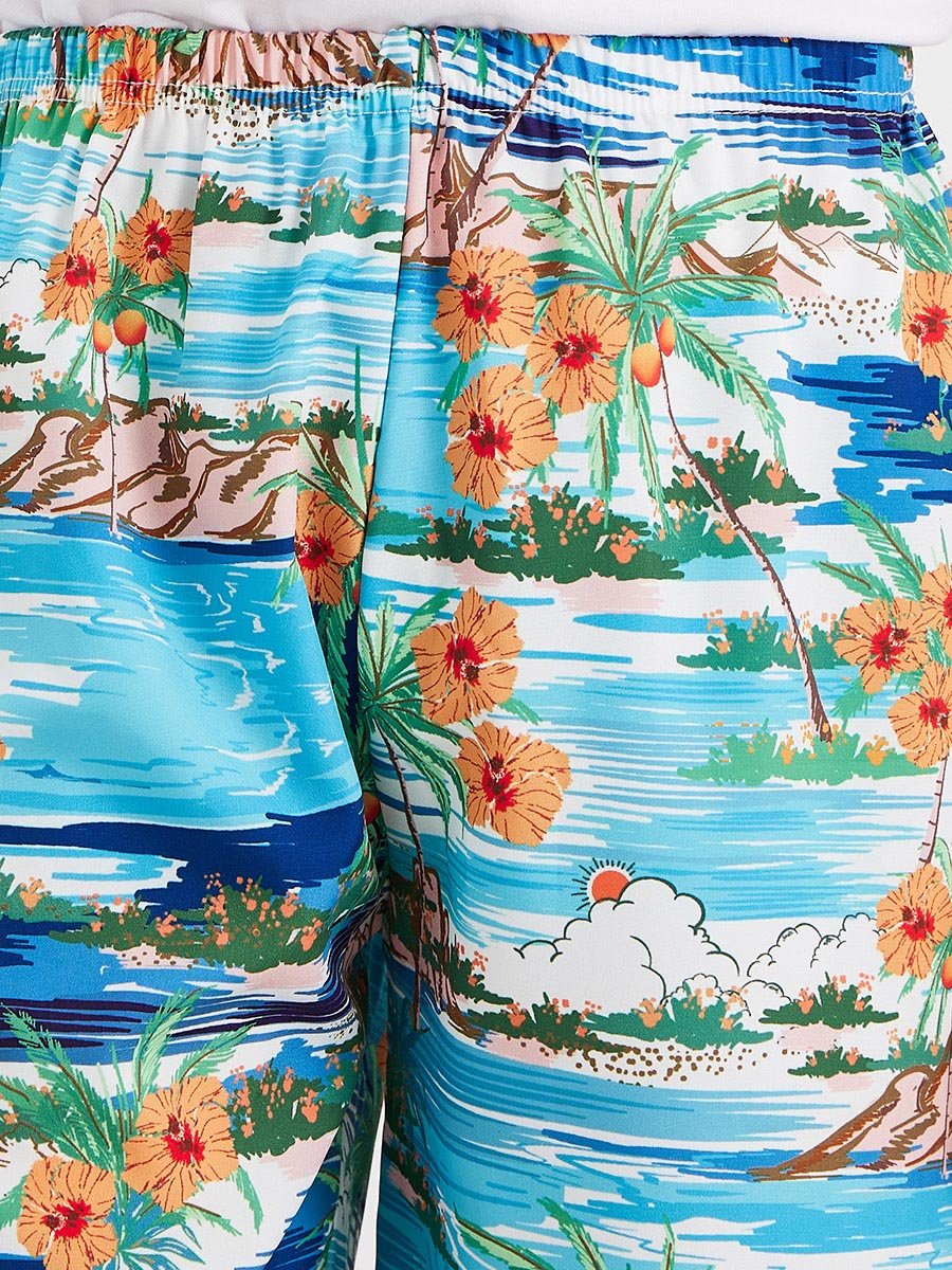Tropical Print Swim Shorts