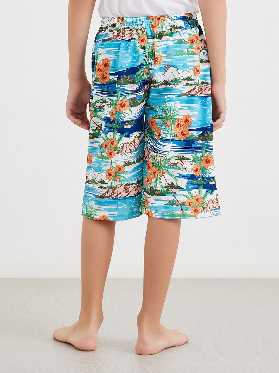 Tropical Print Swim Shorts