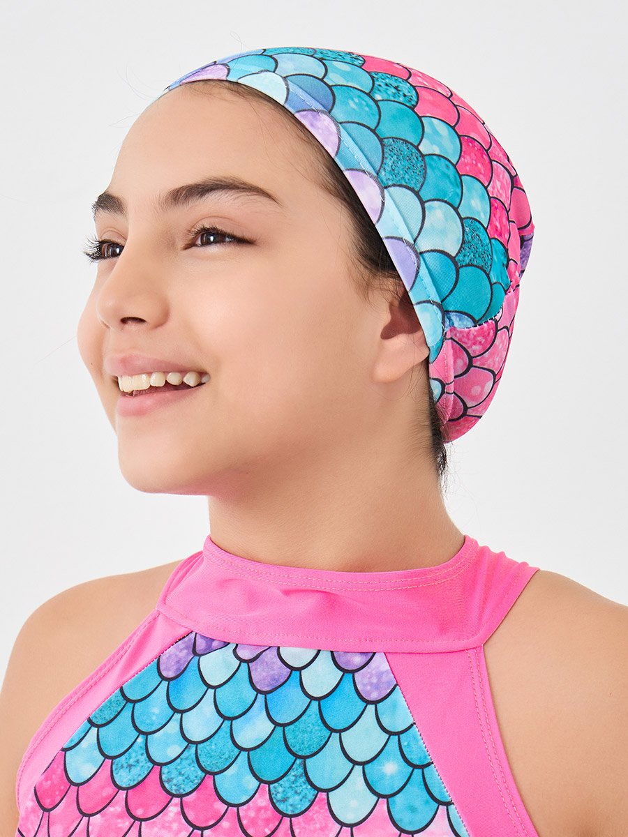 All Over Print Swimsuit and Cap Set