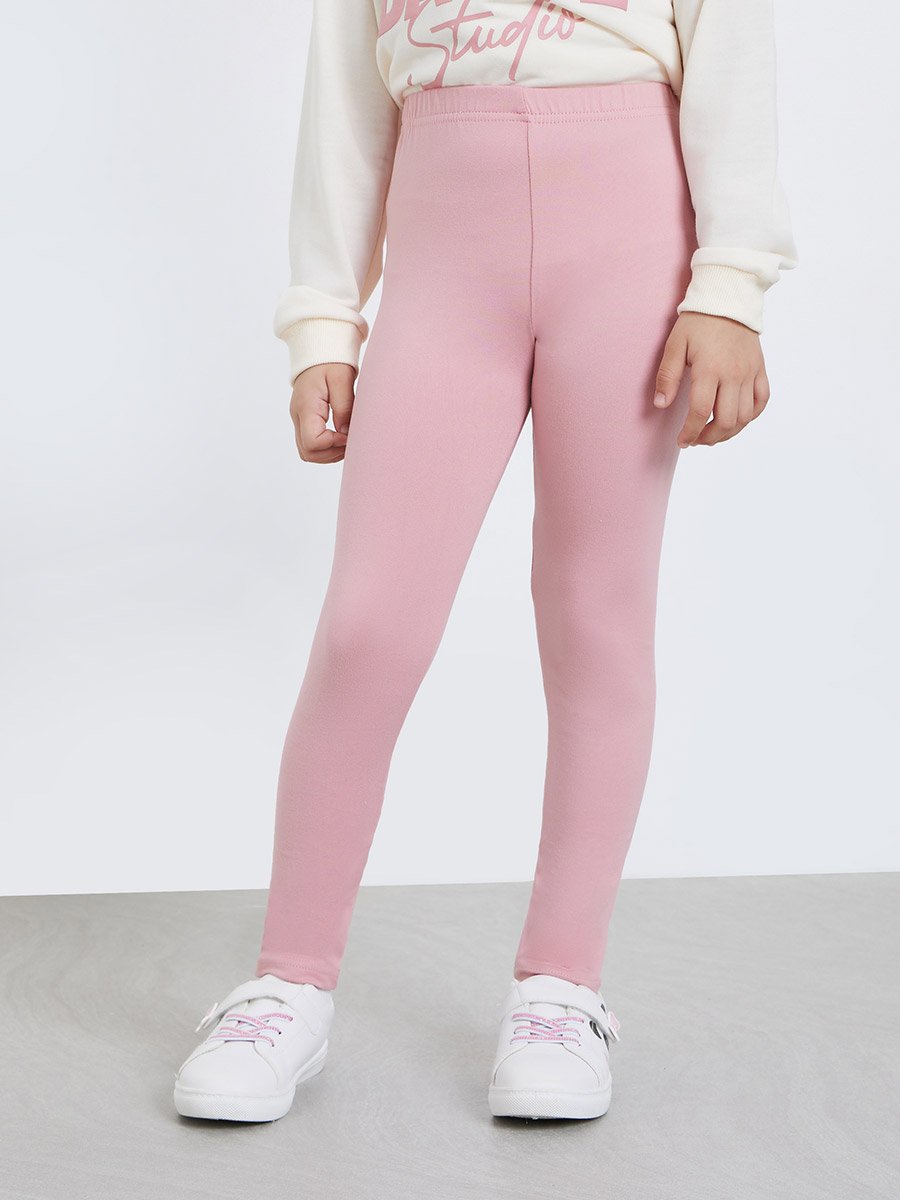 Girls Printed Hoodie Dress and Leggings Set