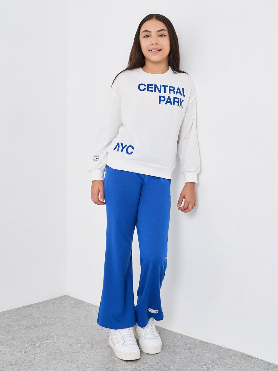 Teen Central Park Print Sweatshirt and Trousers Set